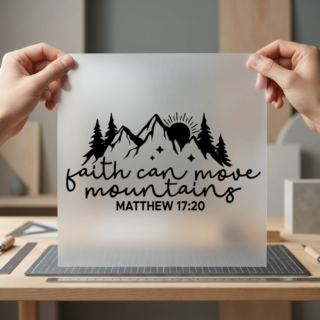 Faith Can Move Mountains Christian Faith Ready to Press DTF Transfer for Dtf
