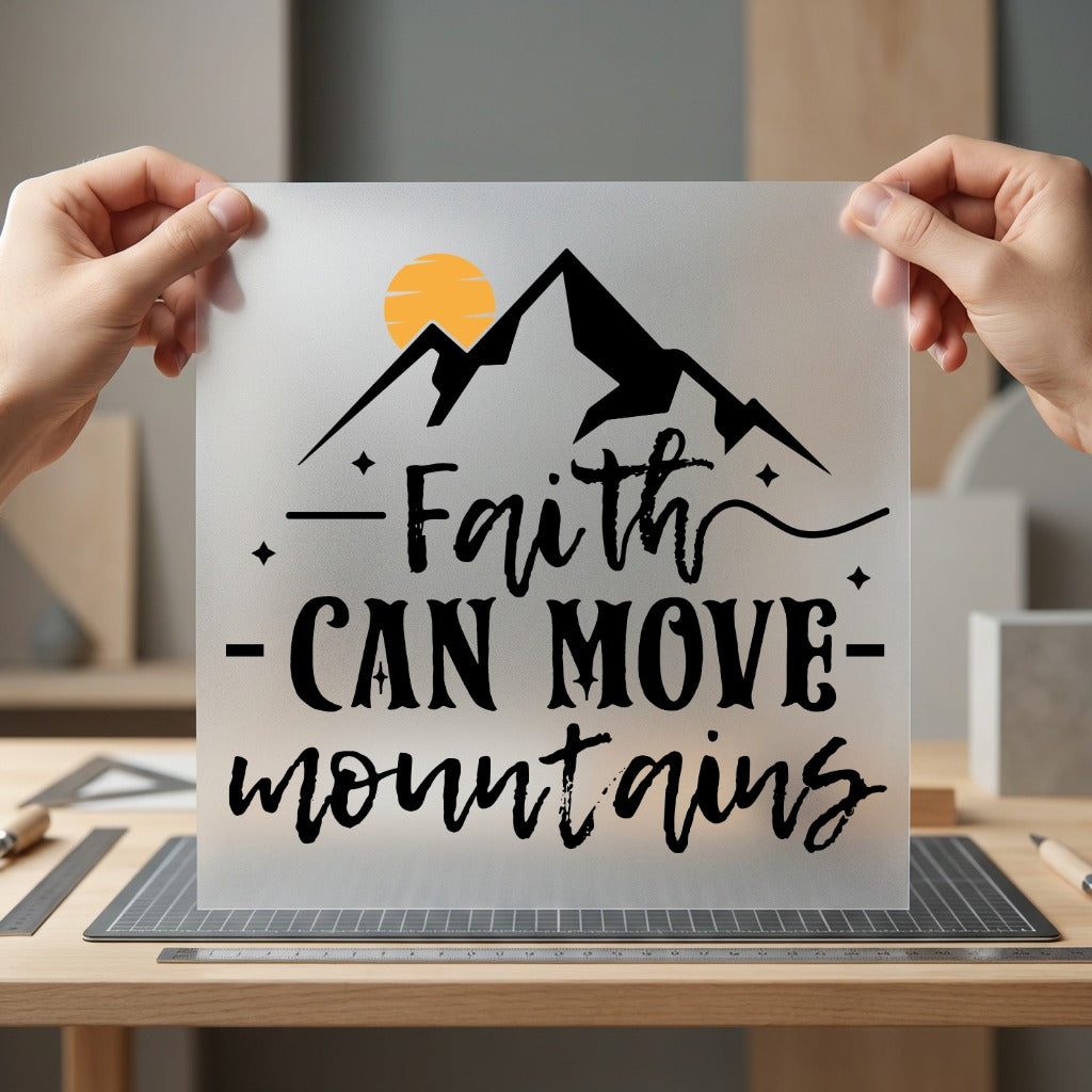 Faith Can Move Mountains Christian Faith Ready to Press DTF Transfer for Dtf