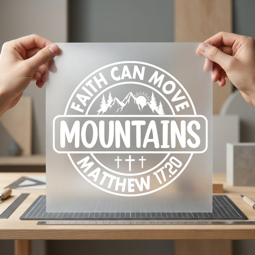 Faith Can Move Mountains Christian Faith Ready to Press DTF Transfer for Dtf