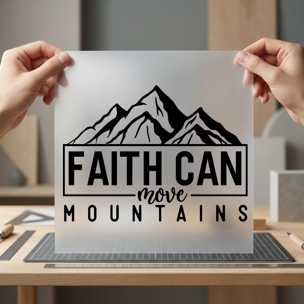 Faith Can Move Mountains Christian Faith Ready to Press DTF Transfer for Dtf