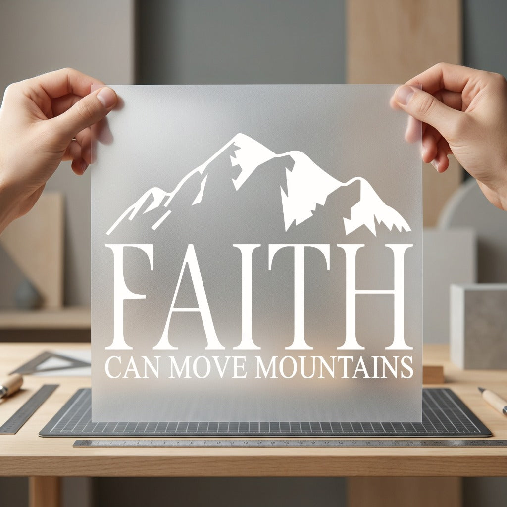 Faith Can Move Mountains Christian Faith Ready to Press DTF Transfer for Dtf