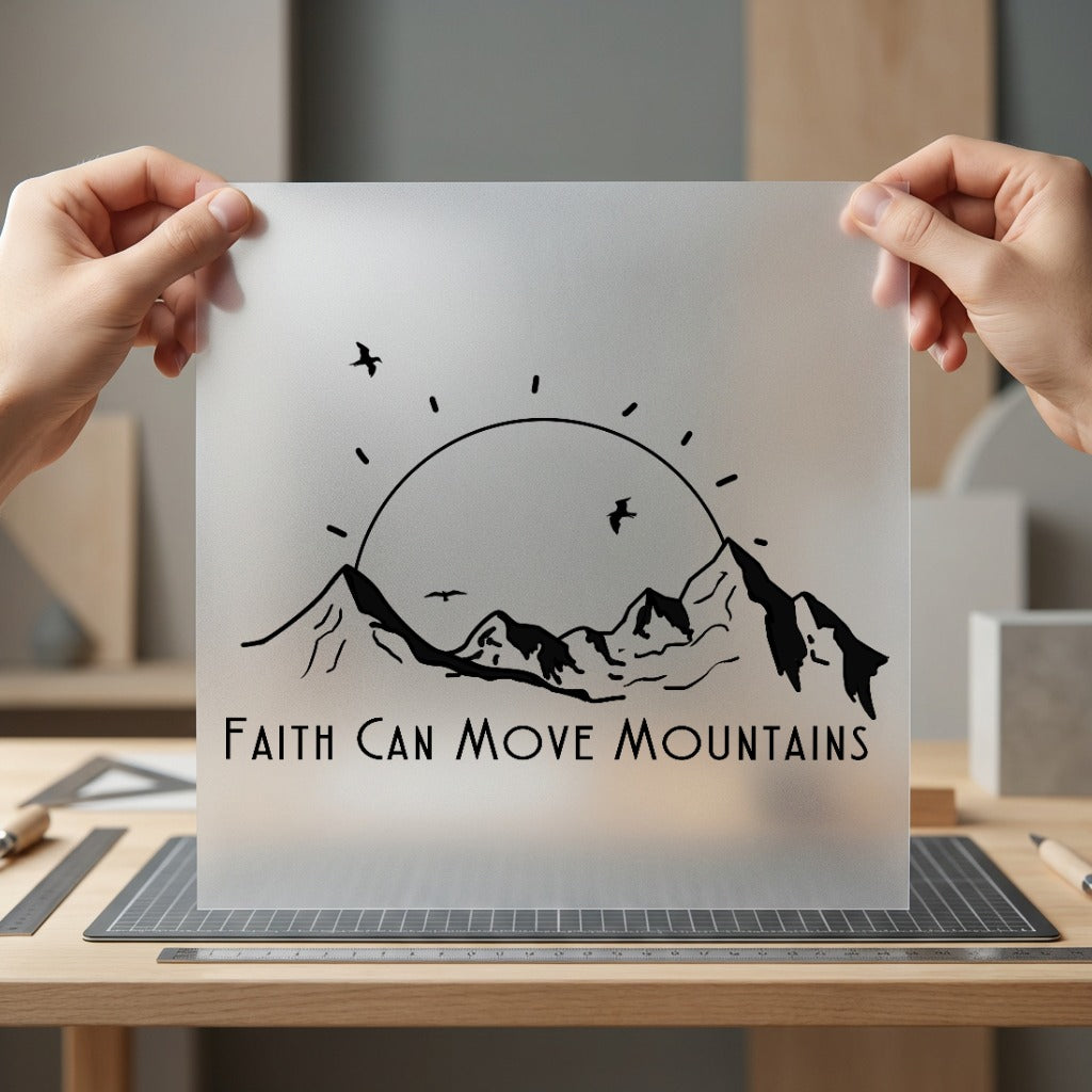 Faith Can Move Mountains Christian Faith Ready to Press DTF Transfer for Dtf