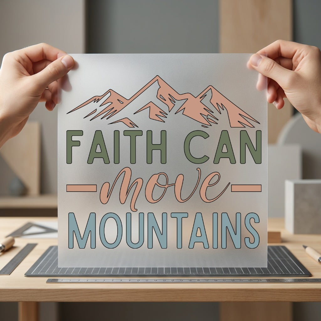 Faith Can Move Mountains Christian Faith Ready to Press DTF Transfer for Dtf