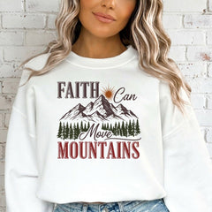 Faith Can Move Mountains | Inspirational Adventure Sweatshirt - Luckets.com