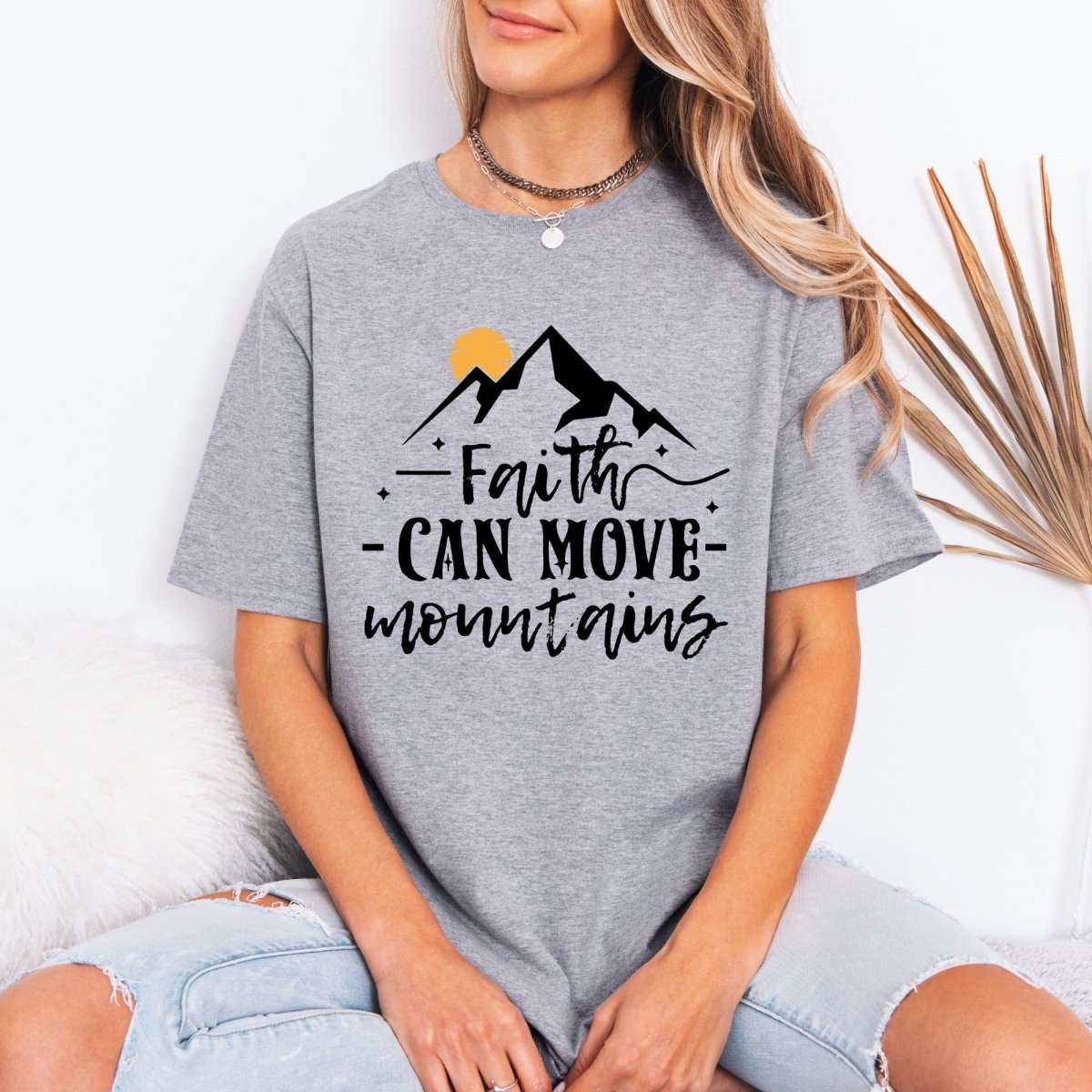 Faith Can Move Mountains | Strength & Belief Tee - Luckets.com