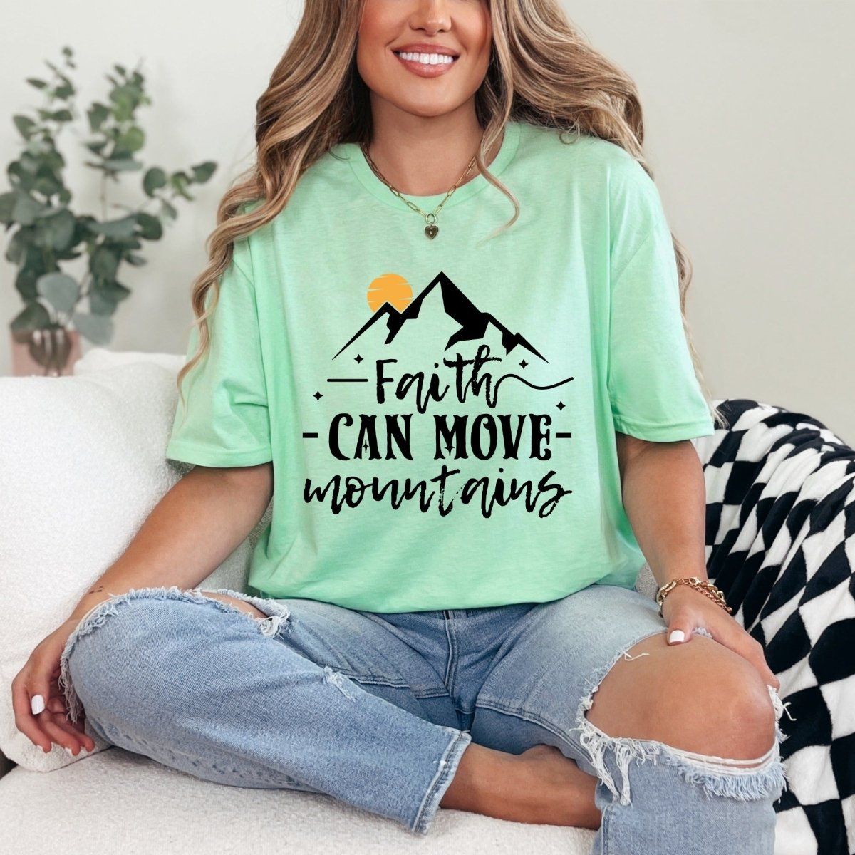 Faith Can Move Mountains | Strength & Belief Tee - Luckets.com