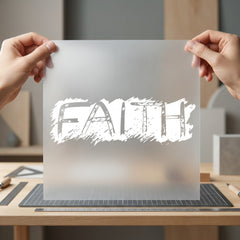 Faith Distressed Text Grunge Christian Faith Ready to Press DTF Transfer for Dtf
