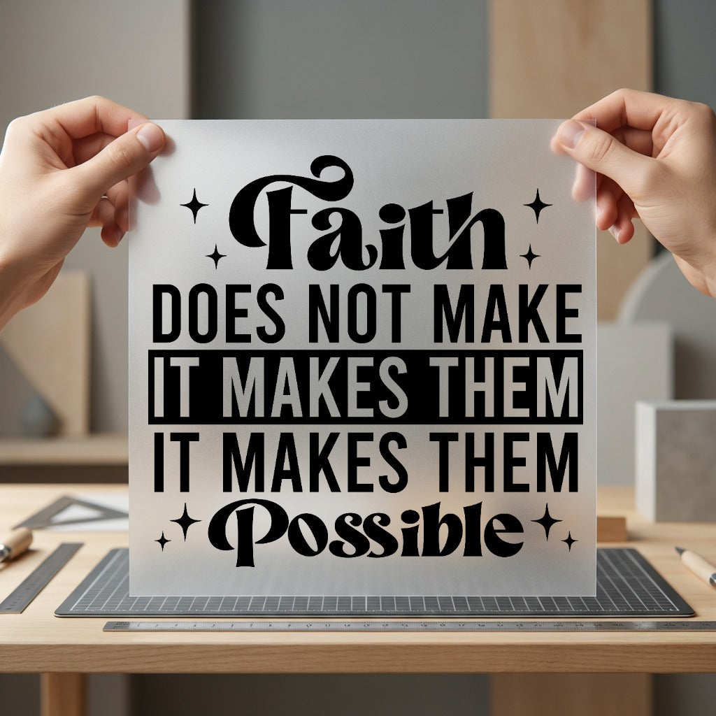 Faith Does Not Make Christian Faith Ready to Press DTF Transfer for Dtf