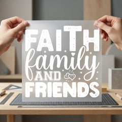 Faith Family Friends Inspiring Christian Faith Ready to Press DTF Transfer for Dtf