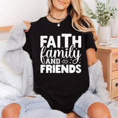 Faith Family Friends Inspiring Christian Faith Ready to Press DTF Transfer for Dtf