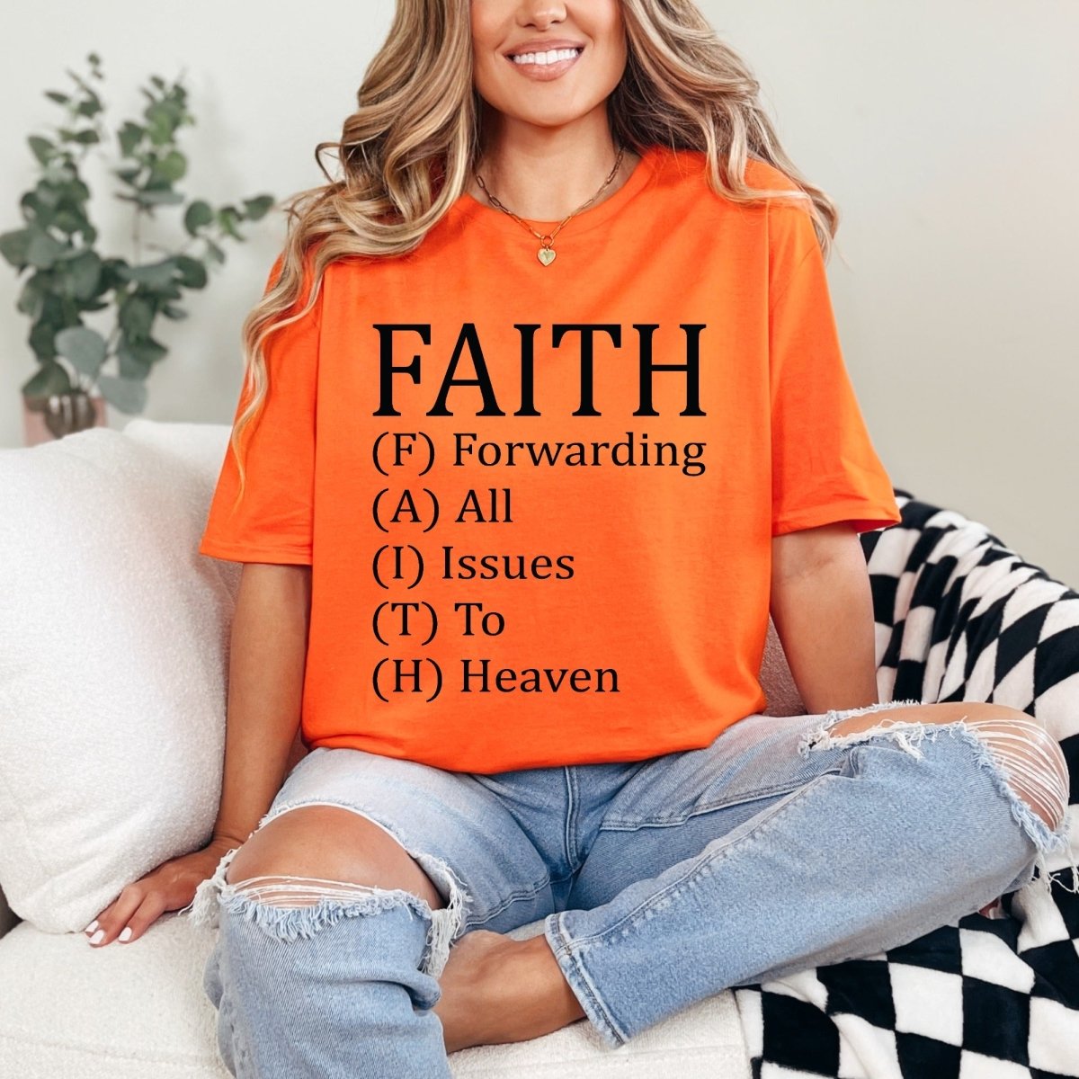 FAITH Forwarding All Issues To Heaven | Trust & Surrender Tee - Luckets.com