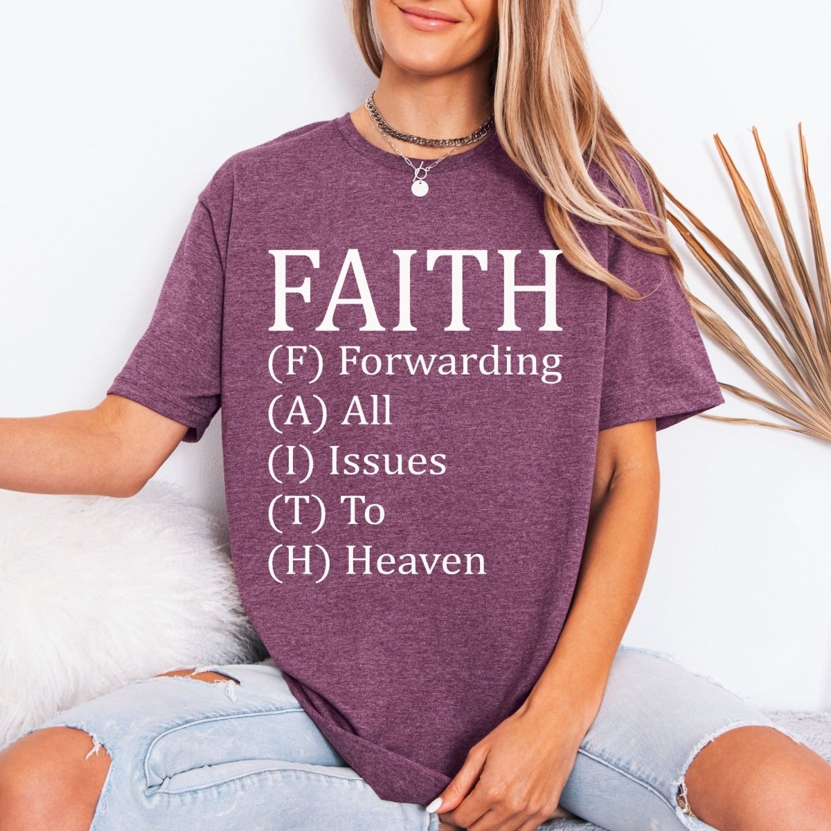 FAITH Forwarding All Issues To Heaven | Trust & Surrender Tee - Luckets.com