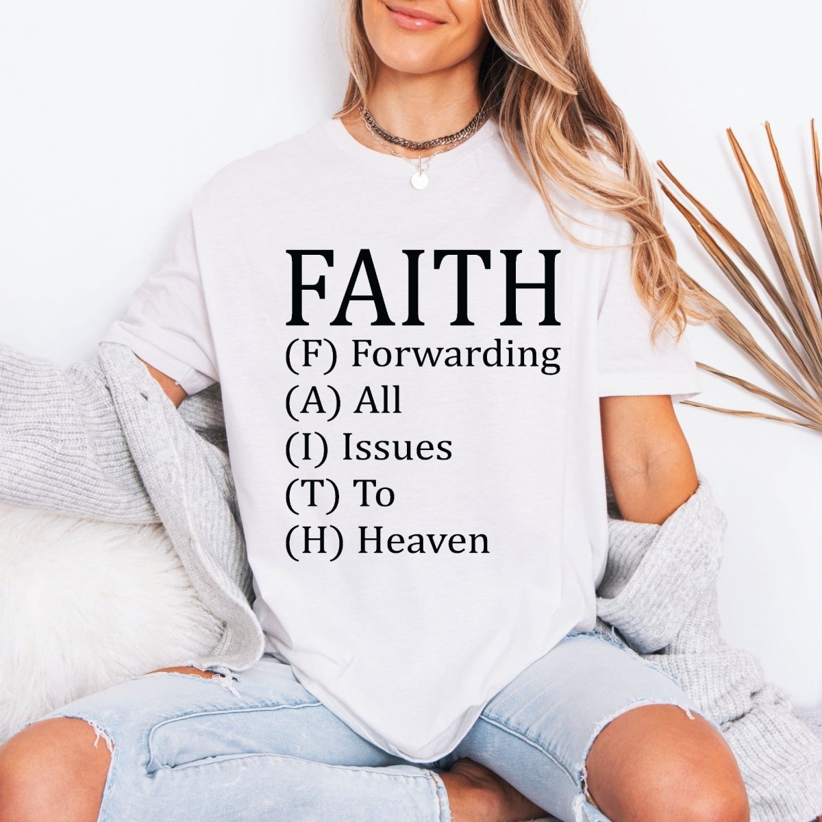 FAITH Forwarding All Issues To Heaven | Trust & Surrender Tee - Luckets.com