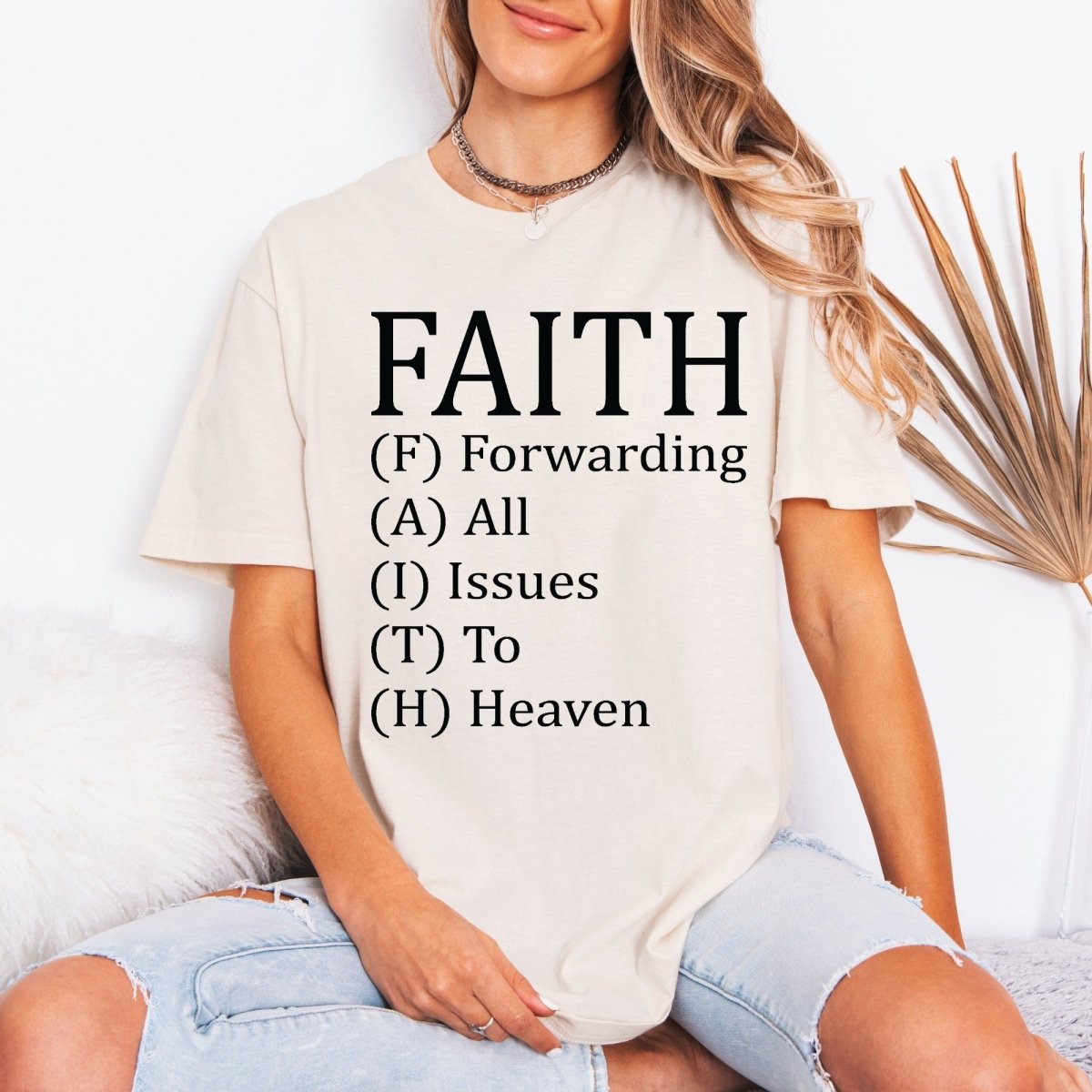 FAITH Forwarding All Issues To Heaven | Trust & Surrender Tee - Luckets.com