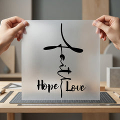 Faith Hope Love Cross Christian Faith Ready to Press DTF Transfer for Dtf