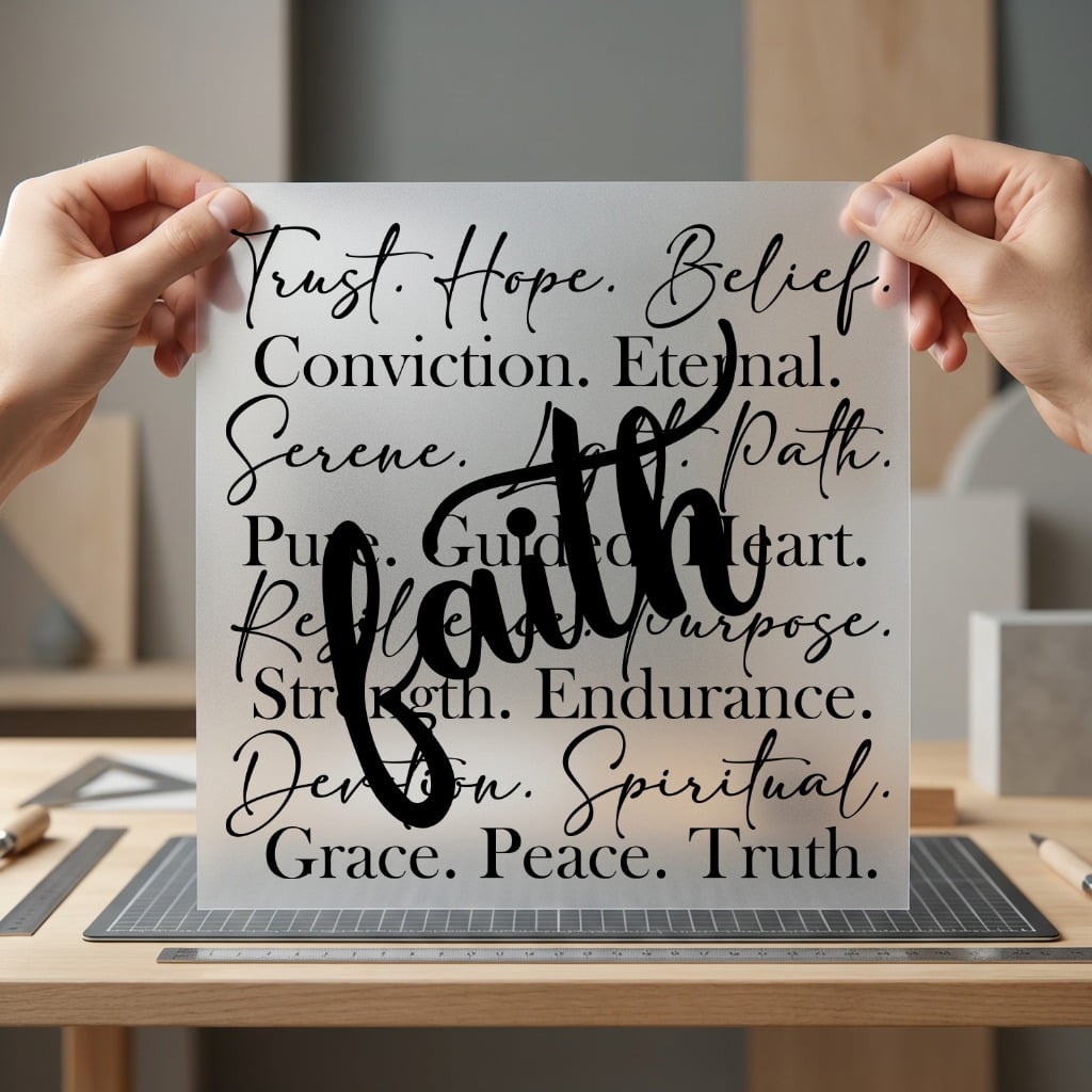 Faith Inspiration Scripture Elegant Christian Faith Ready to Press DTF Transfer for Dtf