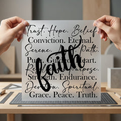 Faith Inspiration Scripture Elegant Christian Faith Ready to Press DTF Transfer for Dtf