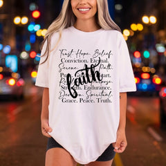 Faith Inspiration Scripture Elegant Christian Faith Ready to Press DTF Transfer for Dtf