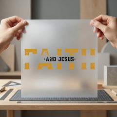Faith Jesus Distressed Christian Christian Faith Ready to Press DTF Transfer for Dtf