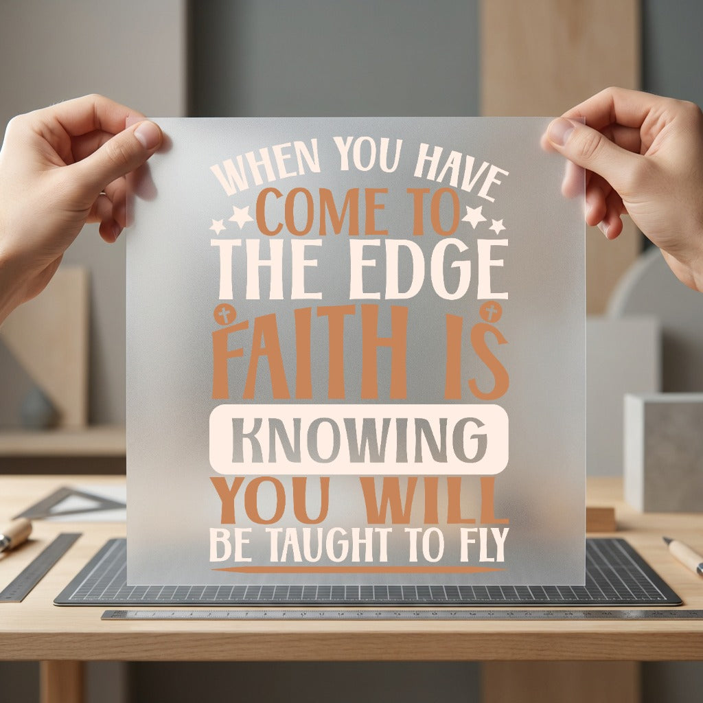 Faith Knowing You Will Christian Faith Ready to Press DTF Transfer for Dtf