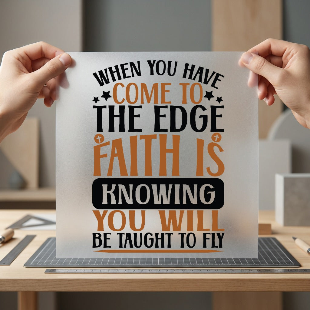 Faith Knowing You Will Christian Faith Ready to Press DTF Transfer for Dtf