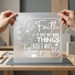 Faith Makes Things Possible Christian Faith Ready to Press DTF Transfer for Dtf