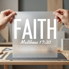 Faith Matthew Christian Diy Christian Faith Ready to Press DTF Transfer for Dtf