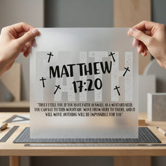 Faith Matthew Christian Diy Christian Faith Ready to Press DTF Transfer for Dtf