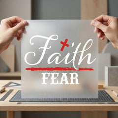 Faith Not Fear Christian Christian Faith Ready to Press DTF Transfer for Dtf