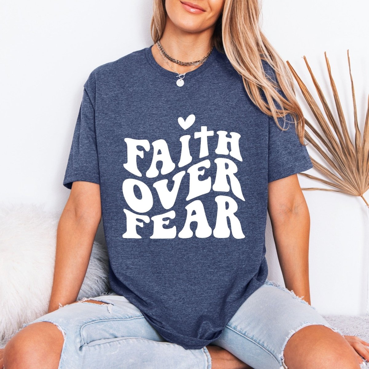 Faith Over Fear | Bold Christian Statement Tee - Luckets.com