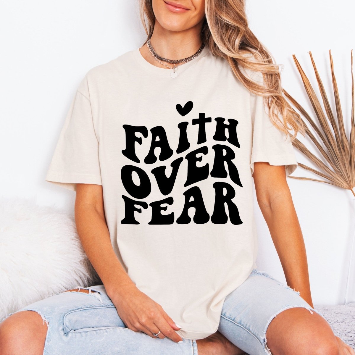 Faith Over Fear | Bold Christian Statement Tee - Luckets.com