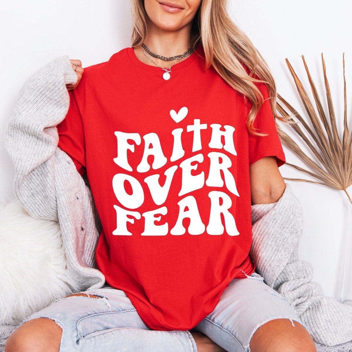 Faith Over Fear | Bold Christian Statement Tee - Luckets.com
