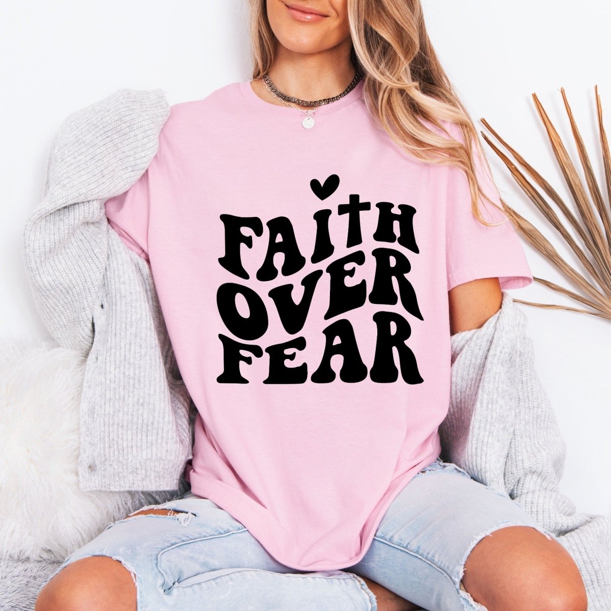 Faith Over Fear | Bold Christian Statement Tee - Luckets.com