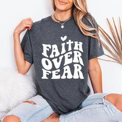 Faith Over Fear | Bold Christian Statement Tee - Luckets.com
