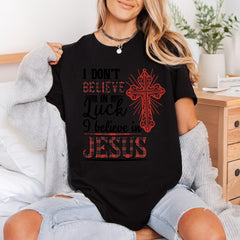 Faith Plaid Cross Christian Christian Faith Ready to Press DTF Transfer for Dtf