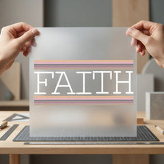 Faith Striped Retro Diy Christian Faith Ready to Press DTF Transfer for Dtf