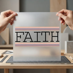 Faith Striped Retro Diy Christian Faith Ready to Press DTF Transfer for Dtf