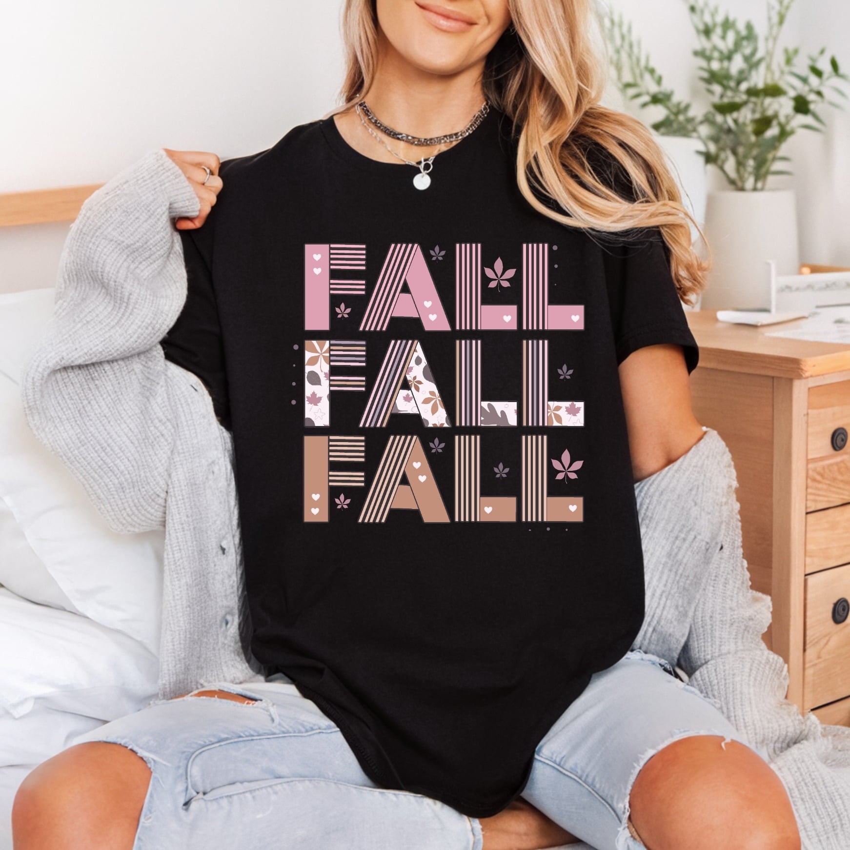 Fall Aesthetic Text Autumn Thanksgiving Fall Ready to Press DTF Transfer for Dtf