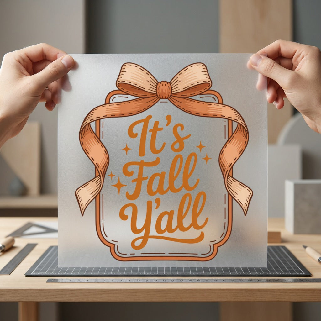 Fall All Bow Autumn Halloween Thanksgiving Ready to Press DTF Transfer for Dtf