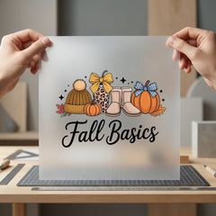 Fall Basics Leopard Pumpkin Fall Autumn Ready to Press DTF Transfer for Dtf