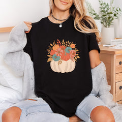 Fall Floral Pumpkin Autumn Halloween Thanksgiving Ready to Press DTF Transfer for Dtf