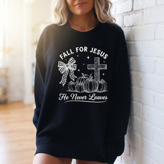 Fall For Jesus | Autumn Faith & Comfort Sweatshirt - Luckets.com