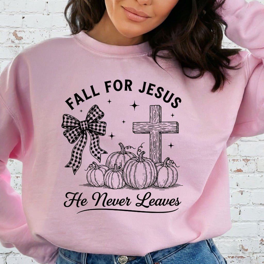 Fall For Jesus | Autumn Faith & Comfort Sweatshirt - Luckets.com