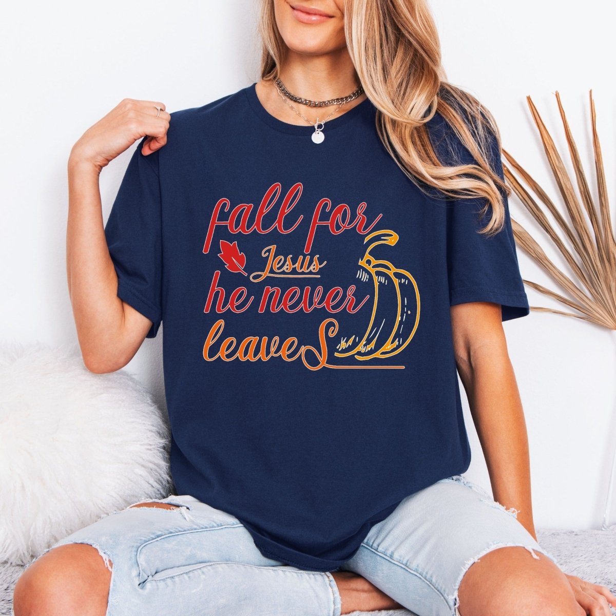 Fall For Jesus | Autumn Faith Tee - Luckets.com