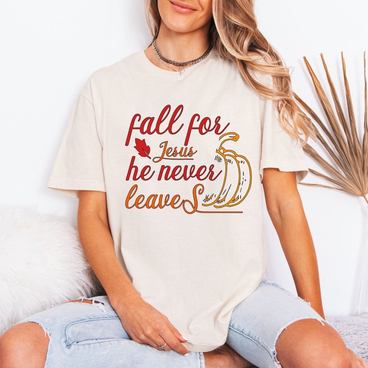 Fall For Jesus | Autumn Faith Tee - Luckets.com