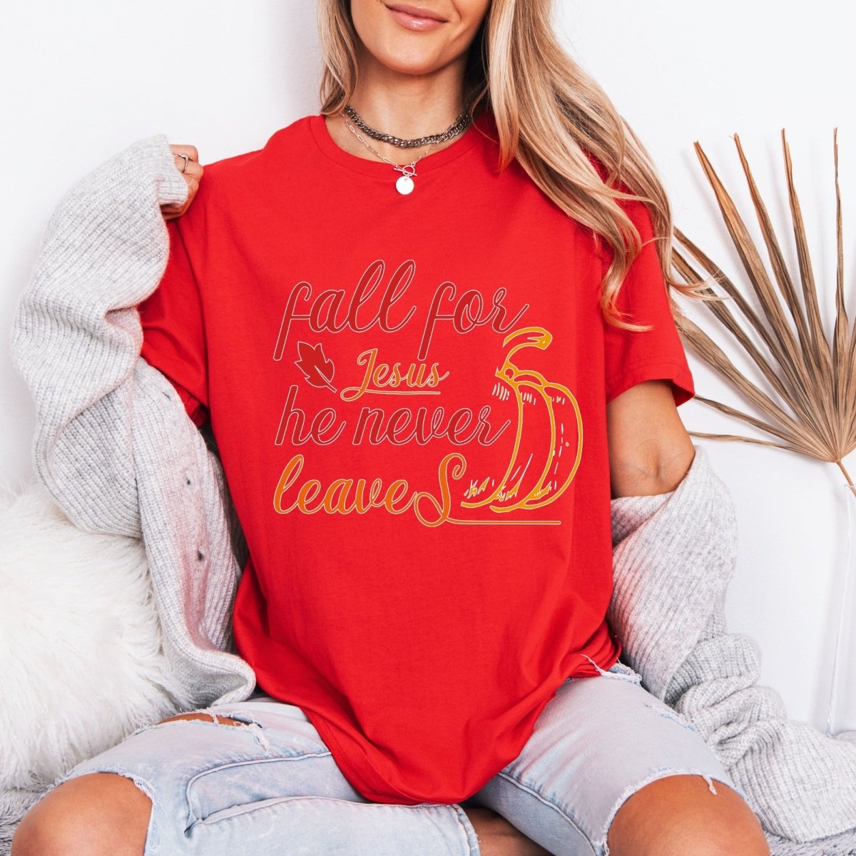 Fall For Jesus | Autumn Faith Tee - Luckets.com
