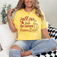 Fall For Jesus | Autumn Faith Tee - Luckets.com