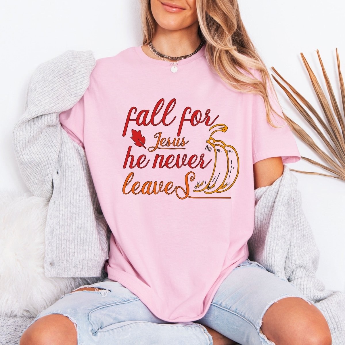Fall For Jesus | Autumn Faith Tee - Luckets.com