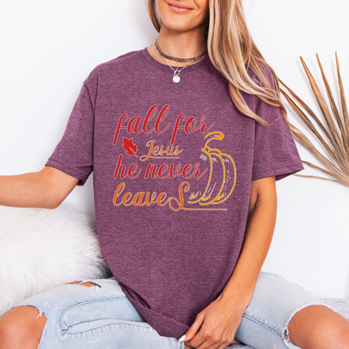 Fall For Jesus | Autumn Faith Tee - Luckets.com