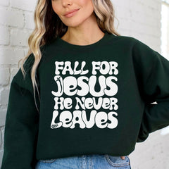 Fall For Jesus | Everlasting Faith Sweatshirt - Luckets.com